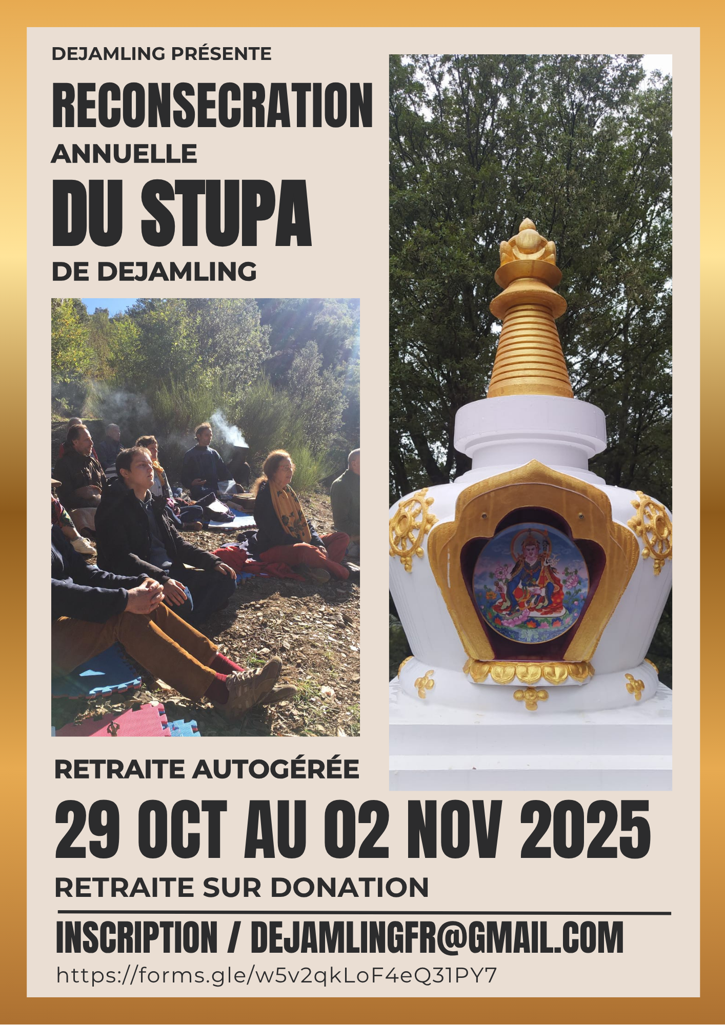 Mandala de danse du vajra à Dejamling